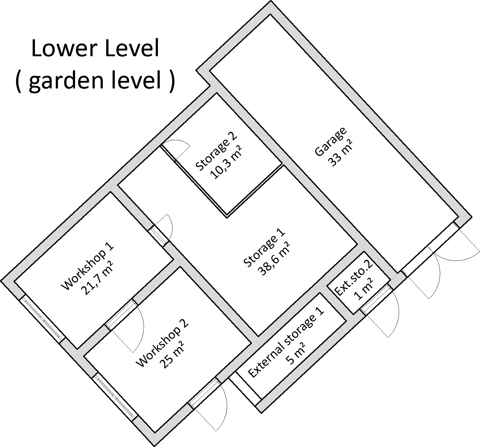 Lower-level rooms